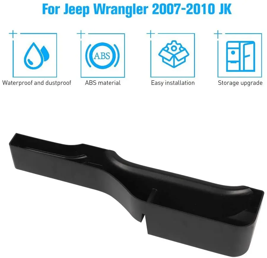 For 2007-2010 Jeep Wrangler JK JKU Gear Shift Center Console Storage Tray Organizer Box - Image 5