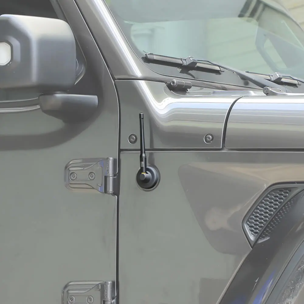 For 2007-2023 Jeep Wrangler JK JL/Gladiator JT Stubby Reflex Radio Antenna AM/FM - Image 4