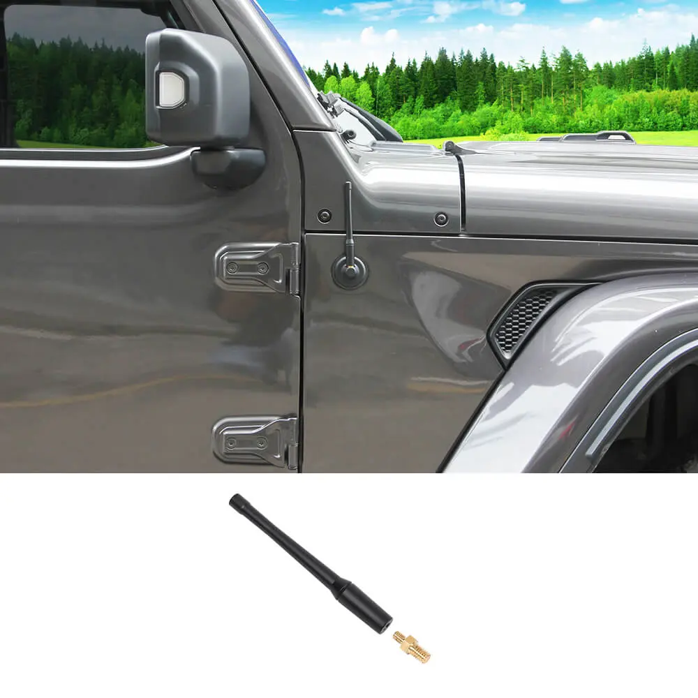 For 2007-2023 Jeep Wrangler JK JL/Gladiator JT Stubby Reflex Radio Antenna AM/FM - Image 9