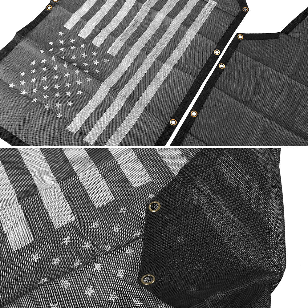 For 2007-2018 Jeep Wrangler JKU 4 Door Sun Shade Mesh Sunshade Provides UV Sun Protection Front & Rear - Image 13