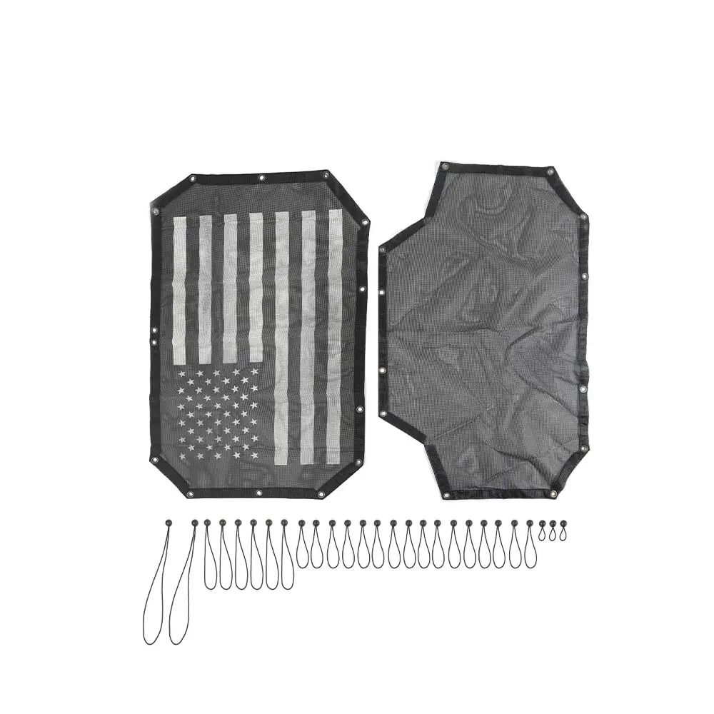 For 2007-2018 Jeep Wrangler JKU 4 Door Sun Shade Mesh Sunshade Provides UV Sun Protection Front & Rear - Image 14