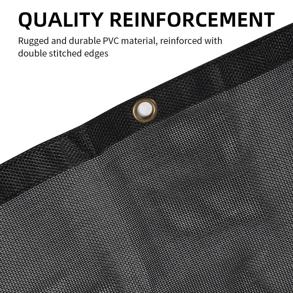 For 2018+ Jeep Wrangler JL JLU 2 Door Mesh Shade Top Cover UV Protection Polyester Durable Sun Shade Long Size - Image 8