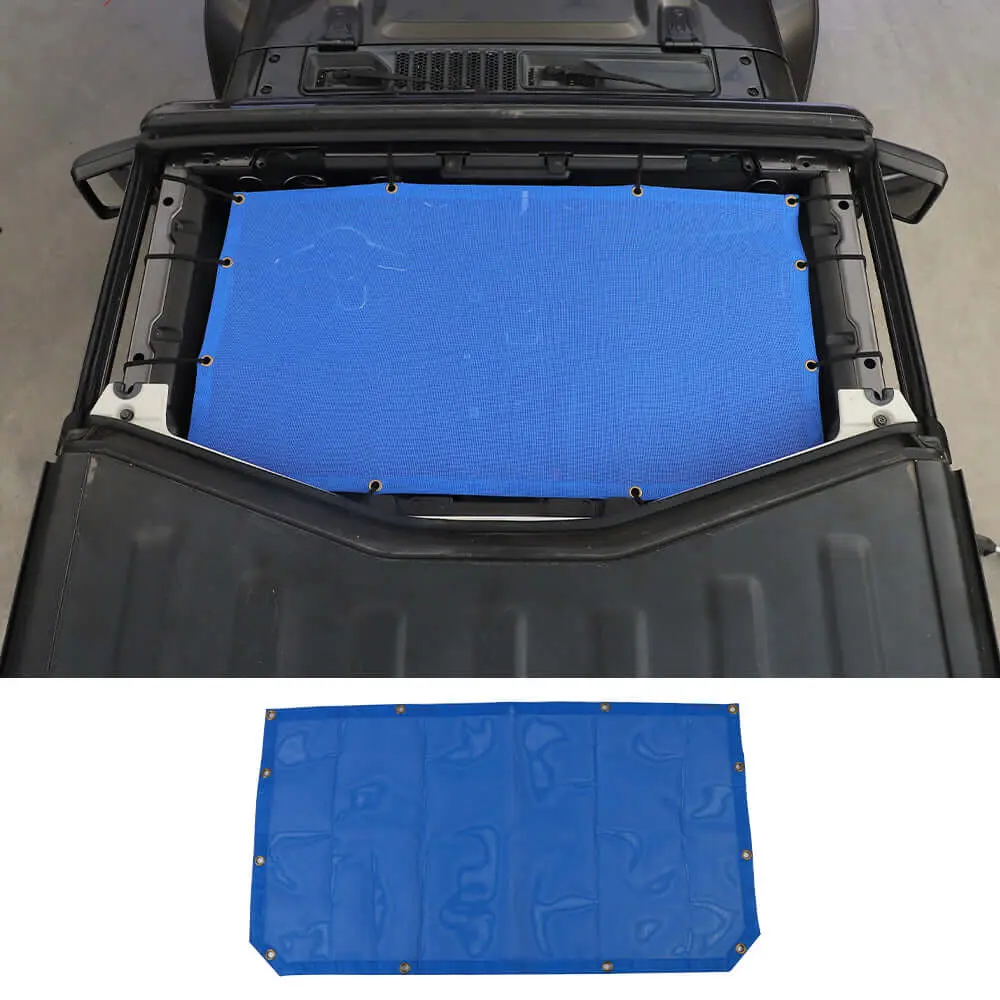 For 2018+ Jeep Wrangler JL JLU & Gladiator JT Half-Length Mesh Bikini Top Sunshade – UV Protection Soft Roof Cover - Image 10