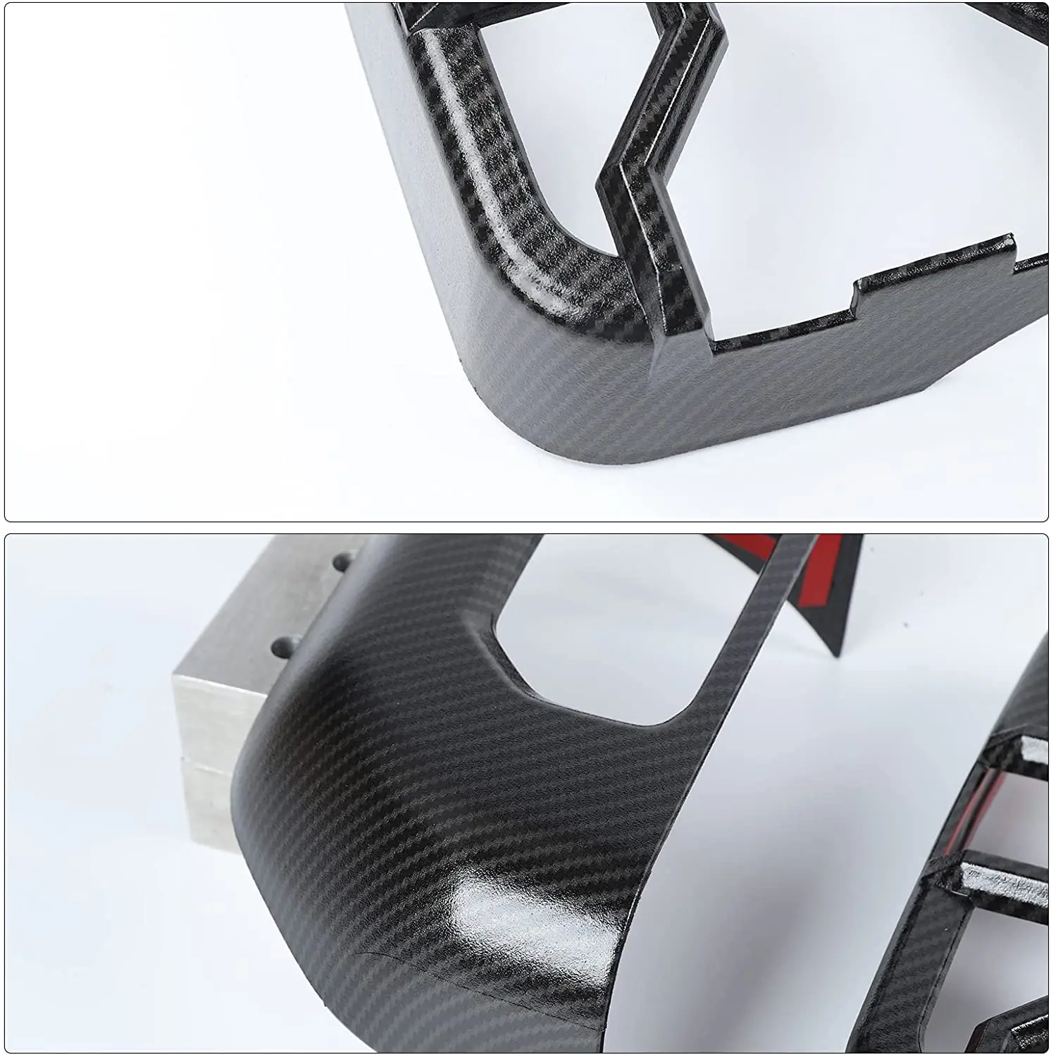 For 2018+ Jeep Gladiator JT Tail Light Guards Rear Light Cover Protector, Carbon Fiber Halogen Lamp - Image 4