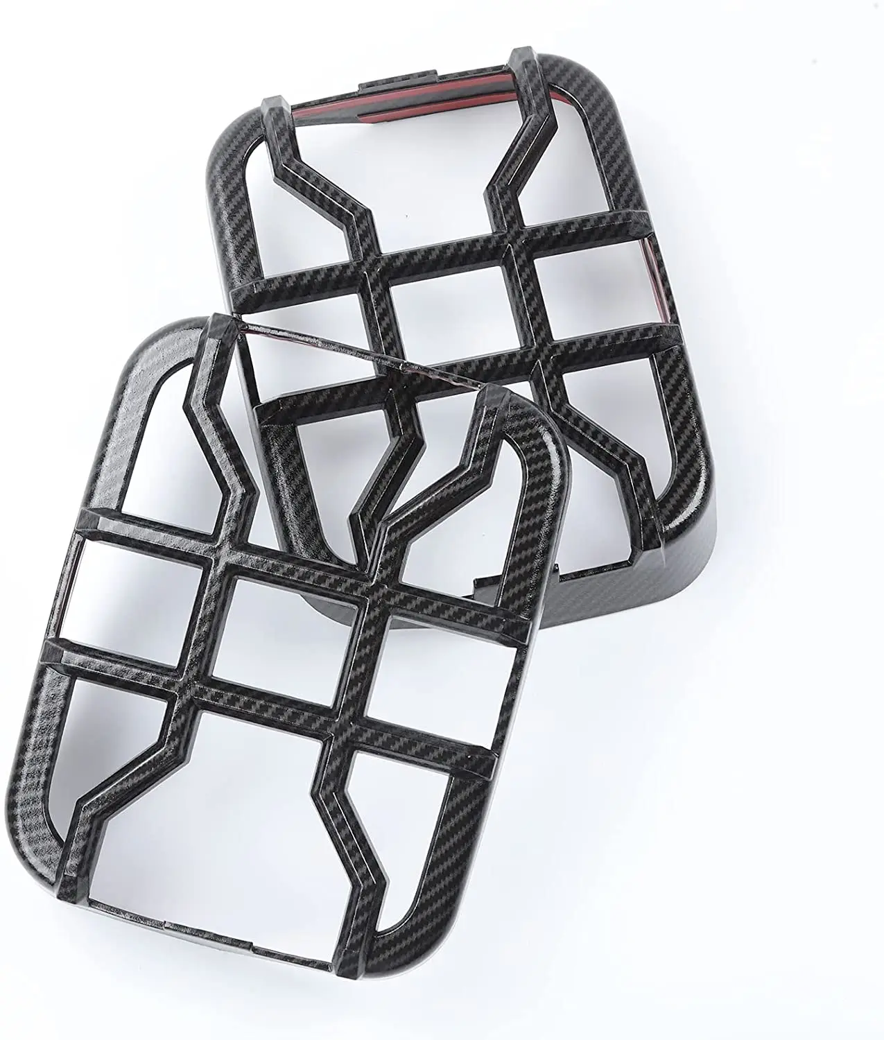 For 2018+ Jeep Gladiator JT Tail Light Guards Rear Light Cover Protector, Carbon Fiber Halogen Lamp - Image 6