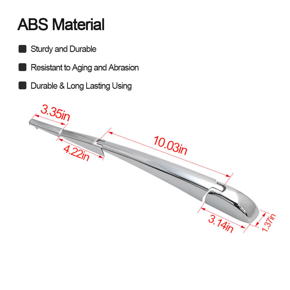 For 2014+ Jeep Cherokee Tail Rear Windshield Wiper Strip Cover Trim - Image 6