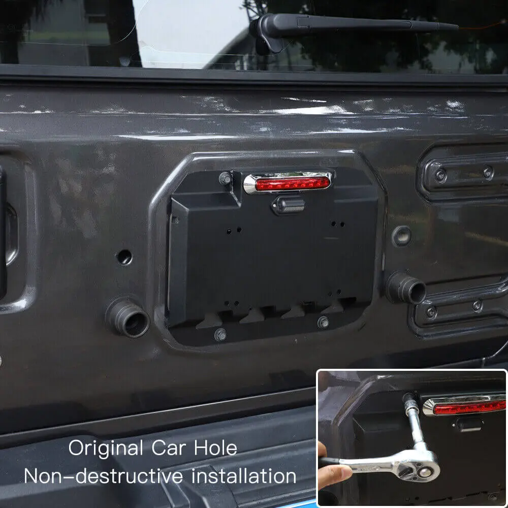 For 2007+ Jeep Wrangler JK JL Tailgate Exhaust Air Vent Cover Plate Base - Image 2
