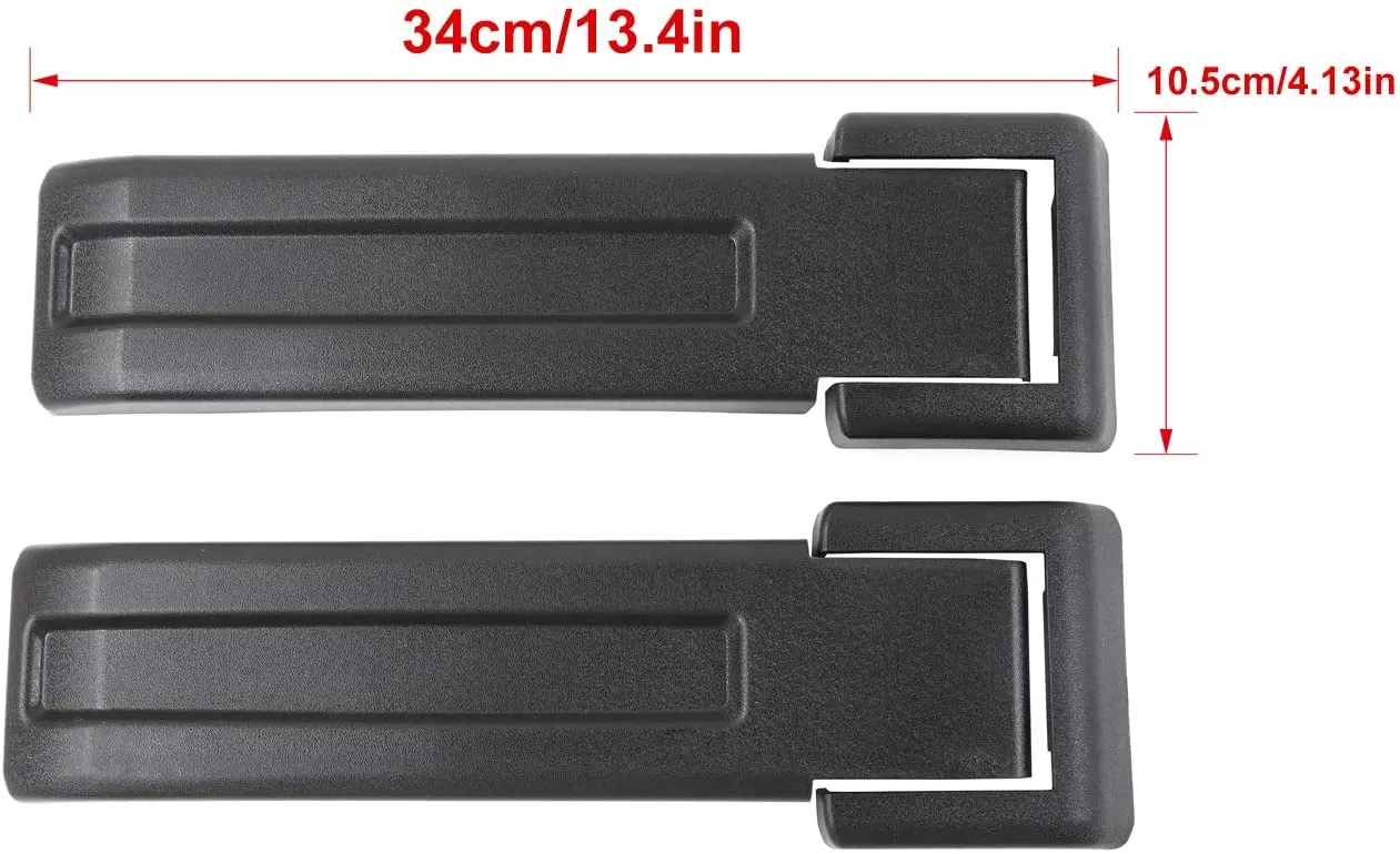 For Jeep Wrangler JK JKU Tailgate Hinge Cover Spare Tire Rear Original Style Door Hinge Liftgate Trim - Image 6