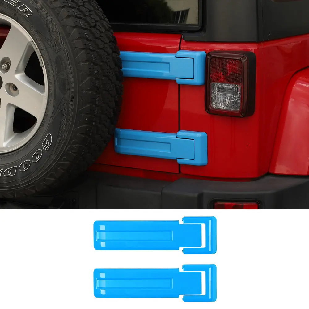 For 2007-2018 Jeep Wrangler JK JKU Tailgate Hinge Spare Tire Bracket Cover Trim - Image 11
