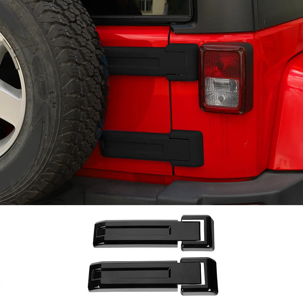 For 2007-2018 Jeep Wrangler JK JKU Tailgate Hinge Spare Tire Bracket Cover Trim - Image 12