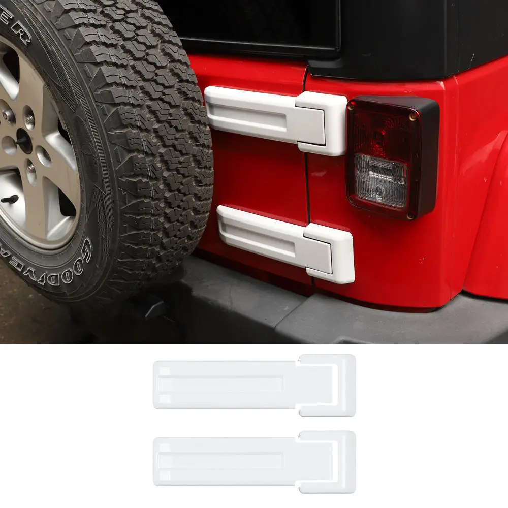 For 2007-2018 Jeep Wrangler JK JKU Tailgate Hinge Spare Tire Bracket Cover Trim - Image 13
