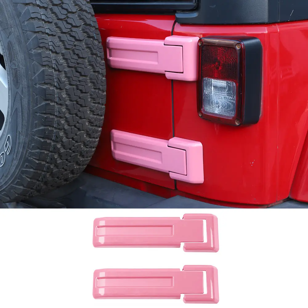 For 2007-2018 Jeep Wrangler JK JKU Tailgate Hinge Spare Tire Bracket Cover Trim - Image 14