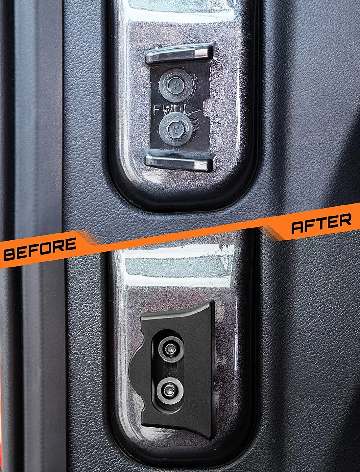 For 2018+ Jeep Wrangler JL JLU Tailgate Limiter Rear Trunk Door Latch, Tailgate Replacement Aluminum Alloy - Image 3