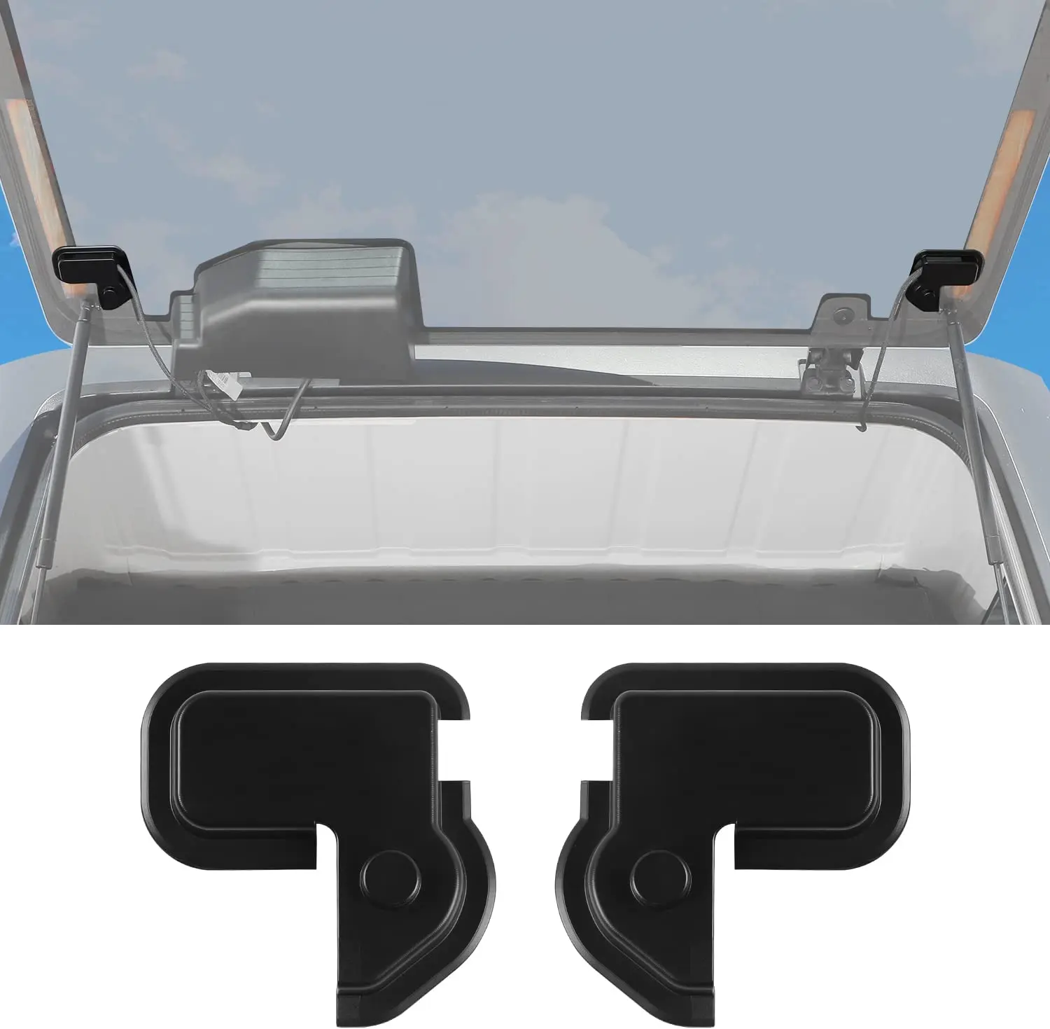For 2007-2018 Jeep Wrangler JK JKU Tailgate Rear Window Heater Cable Protection Cover Trim