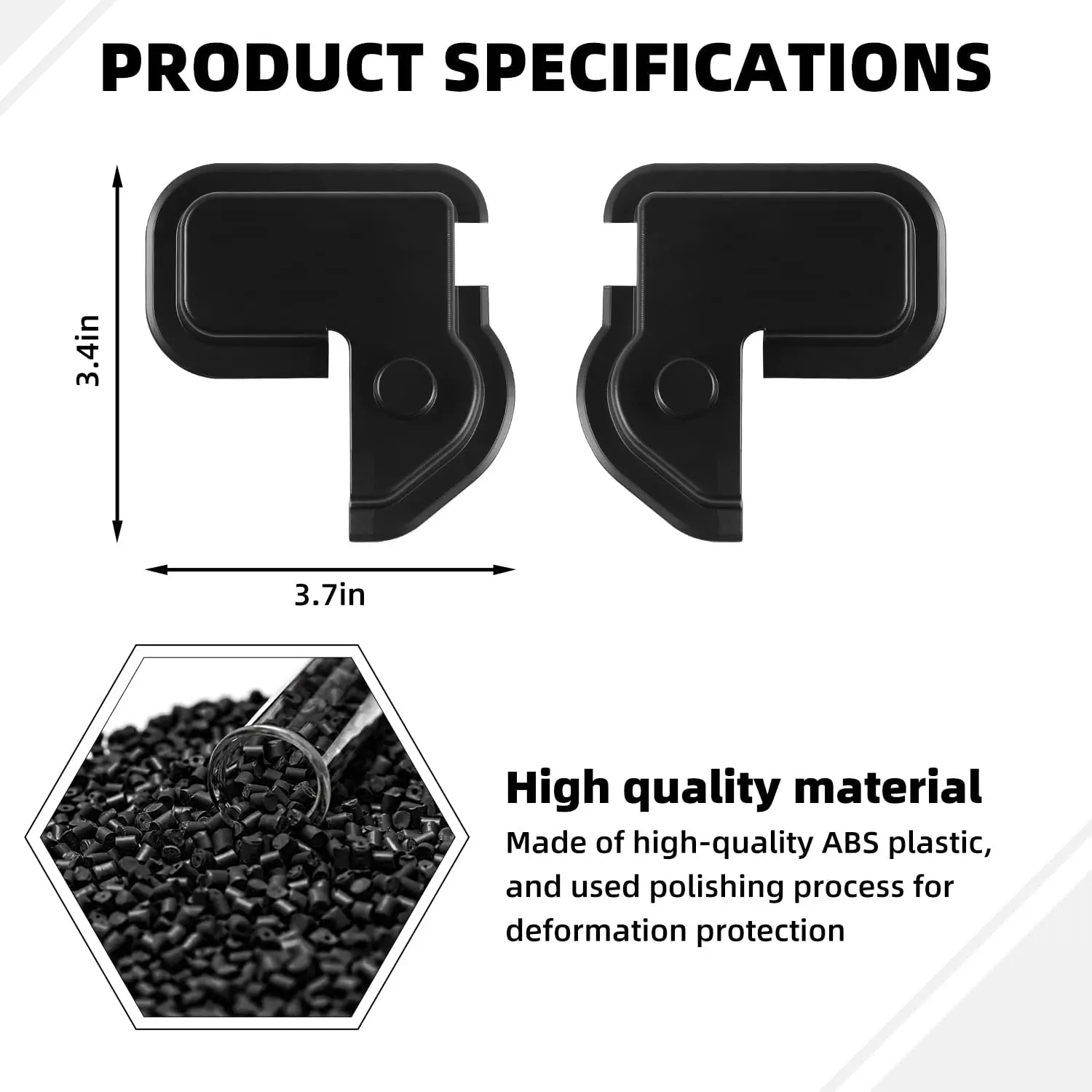 For 2007-2018 Jeep Wrangler JK JKU Tailgate Rear Window Heater Cable Protection Cover Trim - Image 4