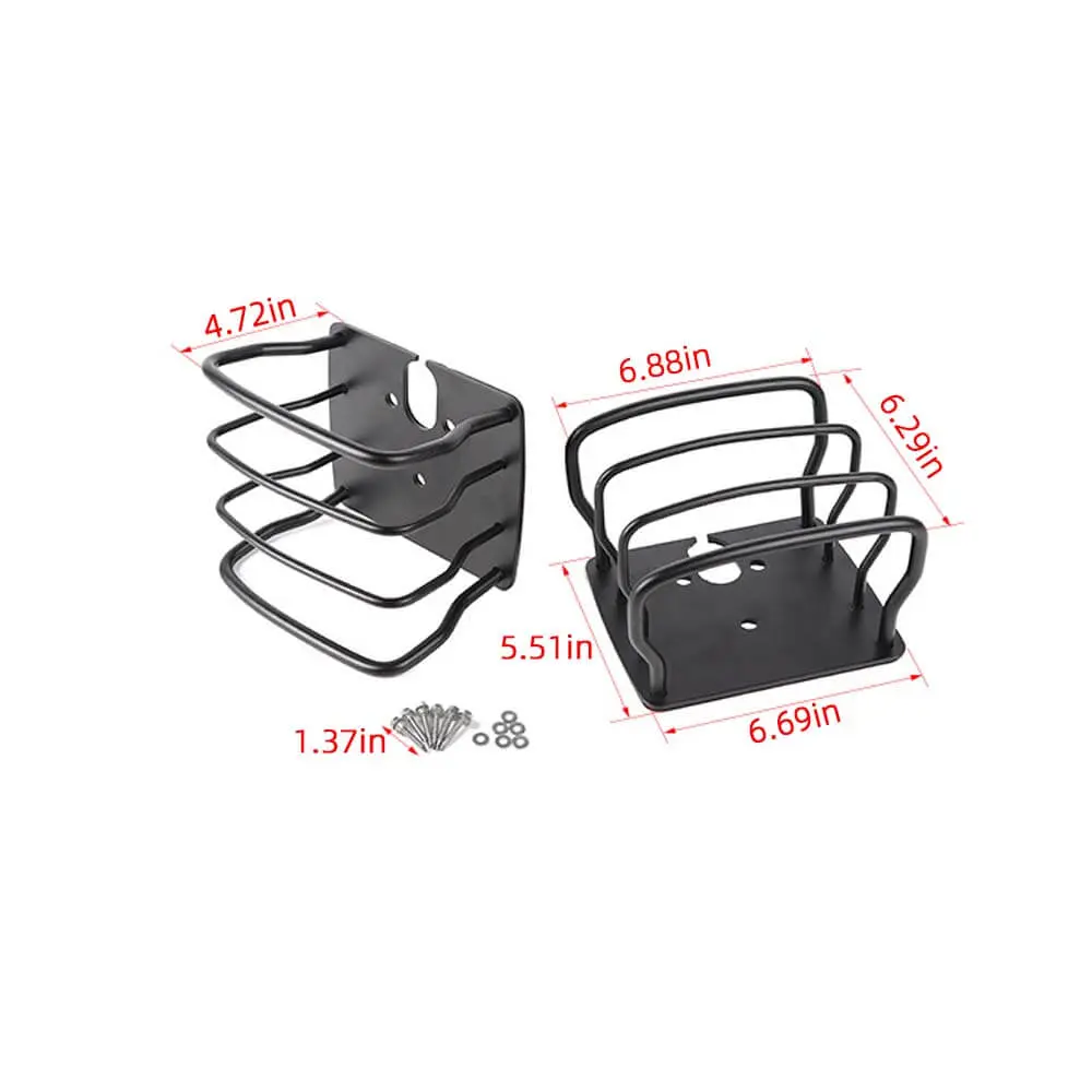 For 1997-2006 Jeep Wrangler TJ Taillight Guard Rear Lamp Trim Protector Iron - Image 9