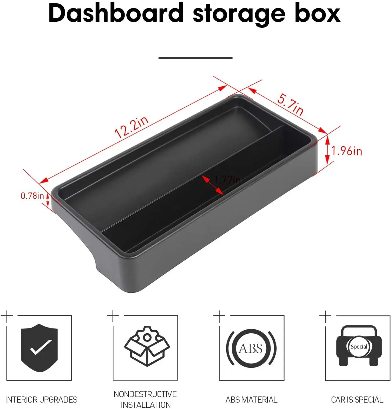 For 1997-2006 Jeep Wrangler TJ Console Dashboard Tray Storage Box Organizer - Image 5