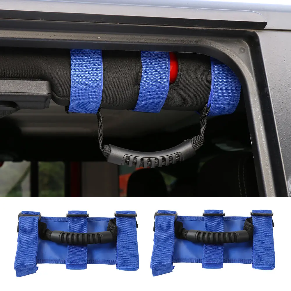 For Jeep Wrangler CJ YJ TJ JK JL JT Top Handle Roll Bar Grab Wide Grip - Image 12