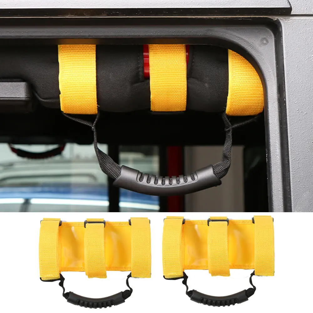 For Jeep Wrangler CJ YJ TJ JK JL JT Top Handle Roll Bar Grab Wide Grip - Image 13