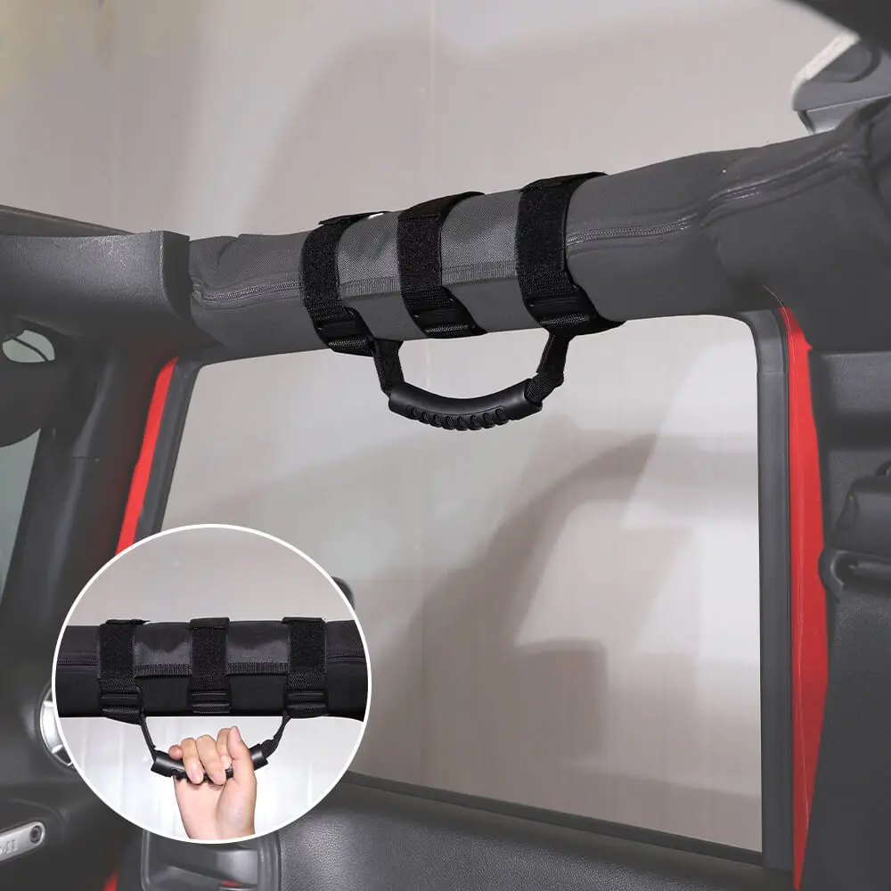 For Jeep Wrangler CJ YJ TJ JK JL JT Top Handle Roll Bar Grab Wide Grip - Image 3