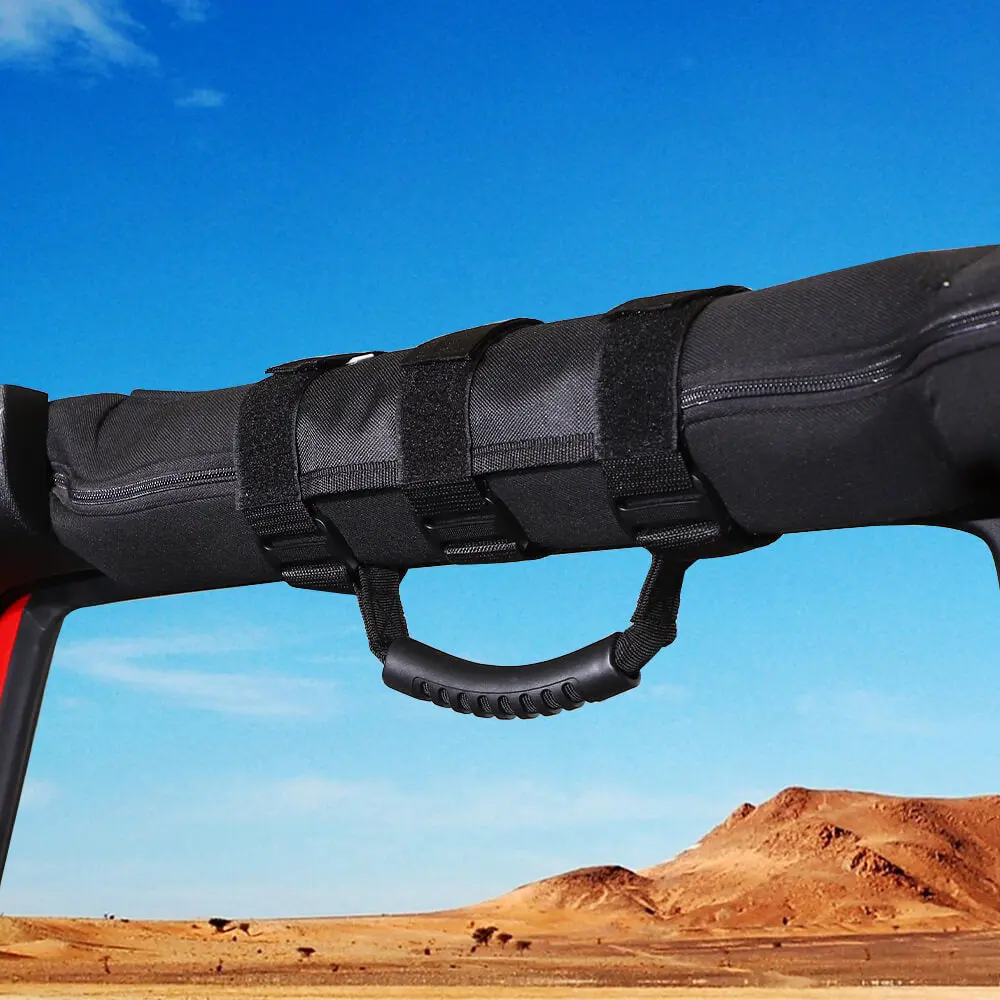 For Jeep Wrangler CJ YJ TJ JK JL JT Top Handle Roll Bar Grab Wide Grip - Image 4