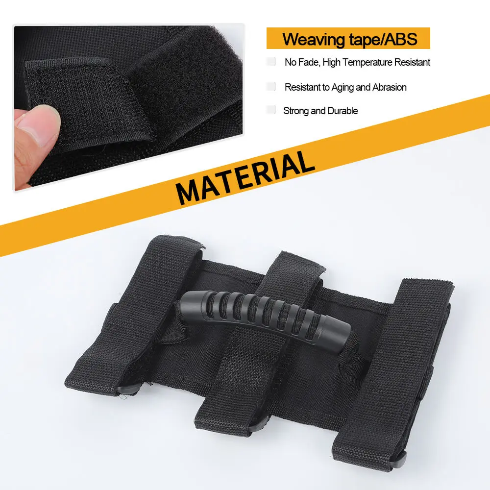 For Jeep Wrangler CJ YJ TJ JK JL JT Top Handle Roll Bar Grab Wide Grip - Image 6