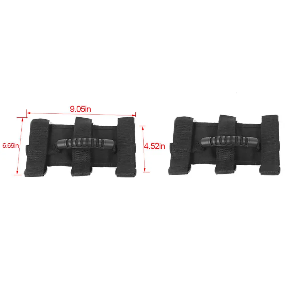 For Jeep Wrangler CJ YJ TJ JK JL JT Top Handle Roll Bar Grab Wide Grip - Image 8