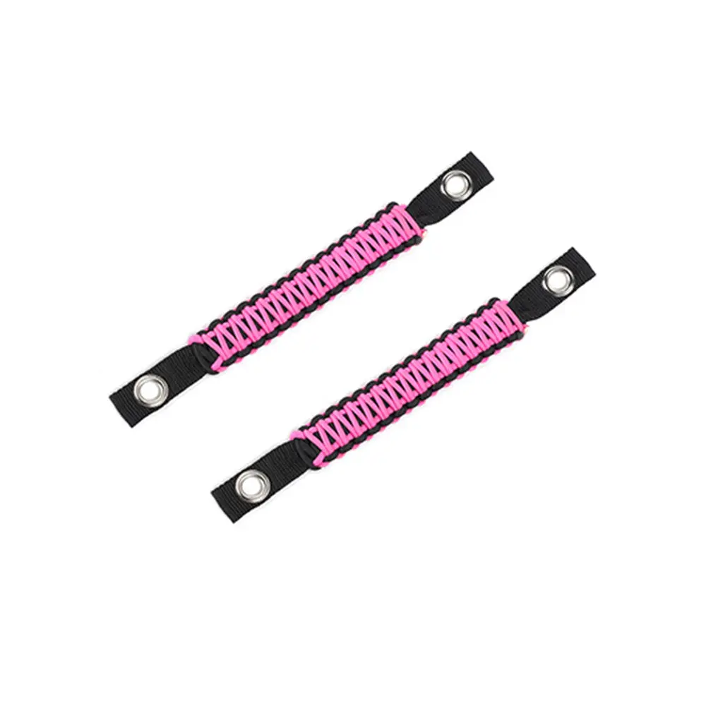 For 2007-2018 Jeep Wrangler JK Top Roll Bar Grab Handles Paracord Grip Handle - Image 6