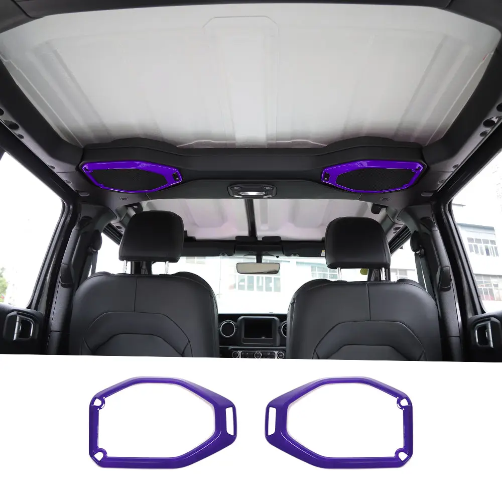 For 2018–2023 Jeep Wrangler JL, JLU & Gladiator JT Top Roof Speaker Ring Trim Cover – Interior Accent - Image 10