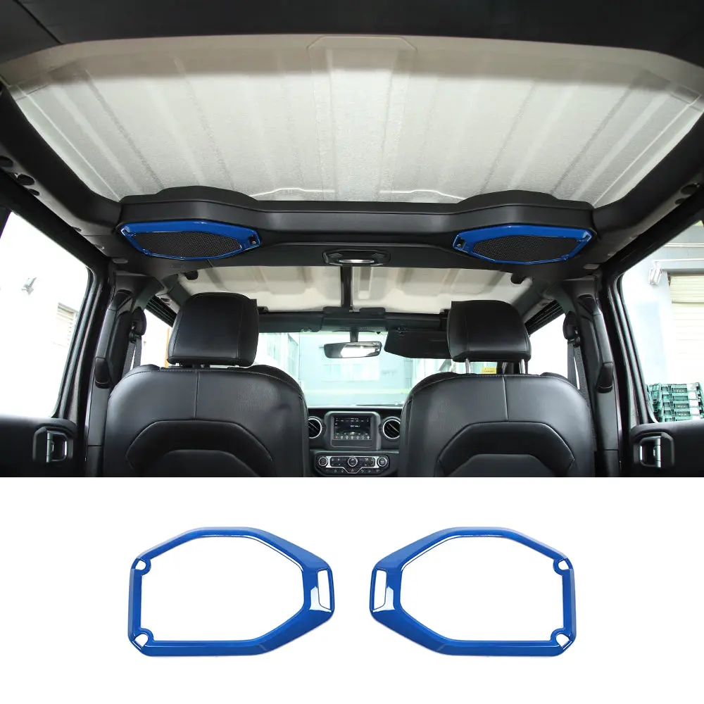For 2018–2023 Jeep Wrangler JL, JLU & Gladiator JT Top Roof Speaker Ring Trim Cover – Interior Accent - Image 14