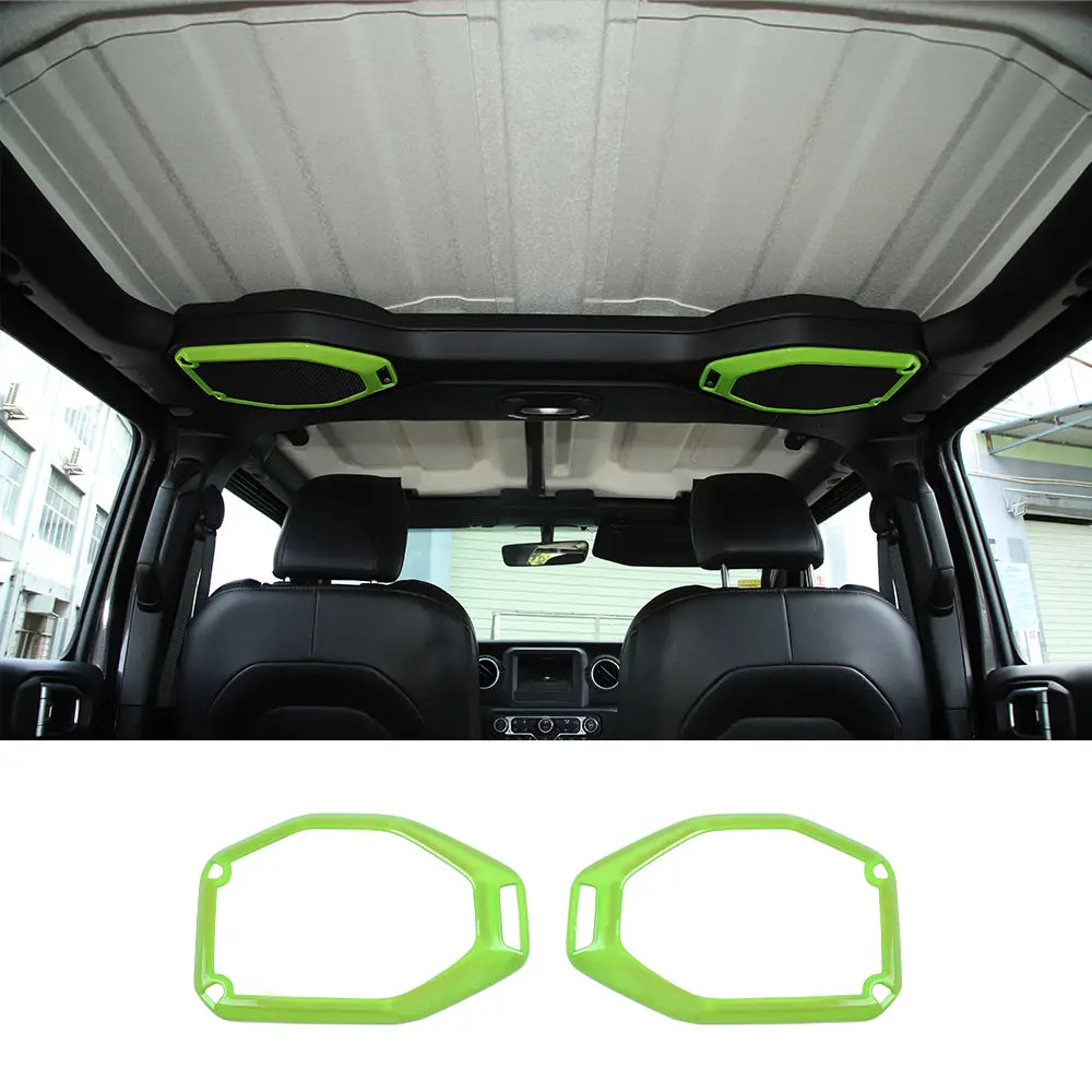 For 2018–2023 Jeep Wrangler JL, JLU & Gladiator JT Top Roof Speaker Ring Trim Cover – Interior Accent - Image 18