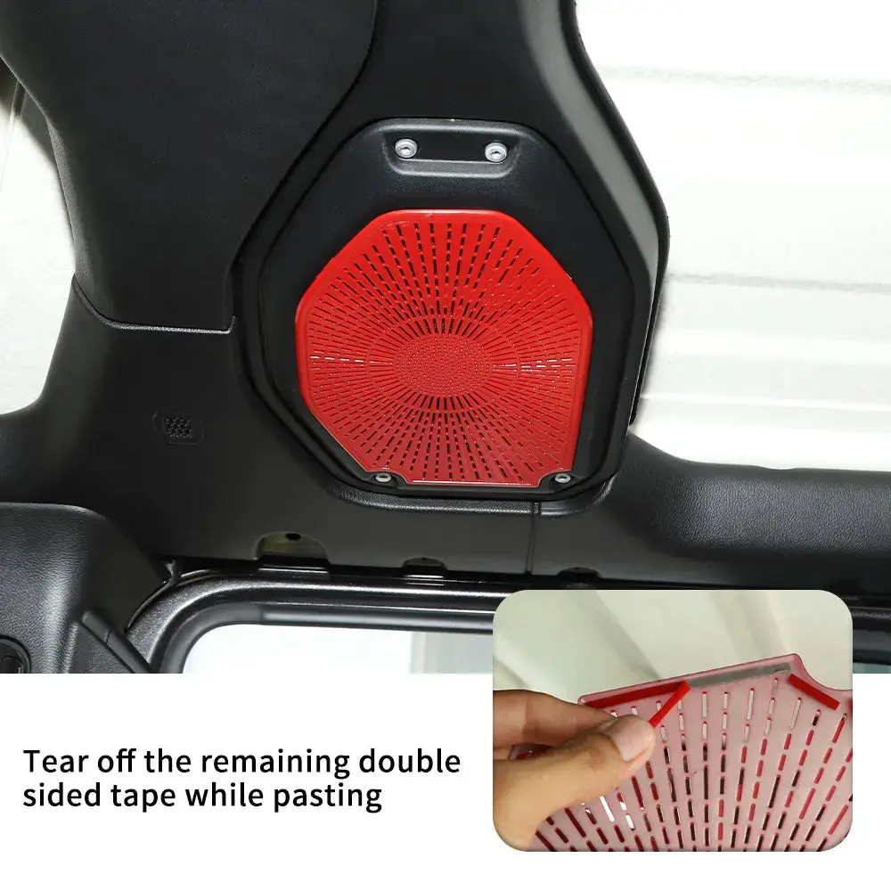 For 2018-2023 Jeep Wrangler JL JLU & Gladiator JT Top Speaker Audio Panel Trim Cover - Image 5