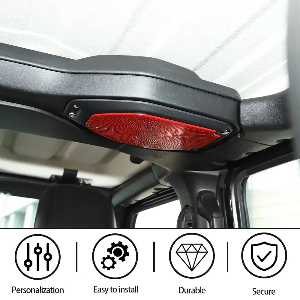 For 2018-2023 Jeep Wrangler JL JLU & Gladiator JT Top Speaker Audio Panel Trim Cover - Image 6