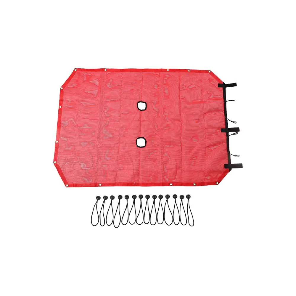 For 2007-2018 Jeep Wrangler JKU 4-Door Full-Length Mesh Bikini Top Sunshade – UV Protection Soft Roof Cover - Image 14