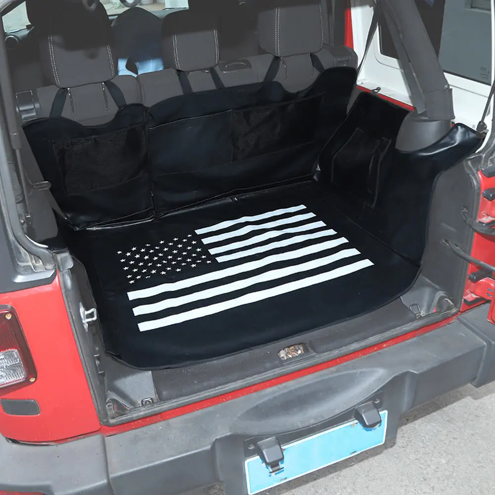 For 2011-2018 Jeep Wrangler JKU (All-in) 4Doors Trunk Cargo Liner Pet Dog Floor Cover Protector Mat - Image 3