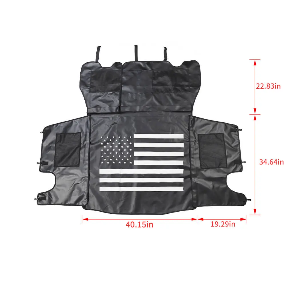 For 2011-2018 Jeep Wrangler JKU (All-in) 4Doors Trunk Cargo Liner Pet Dog Floor Cover Protector Mat - Image 7