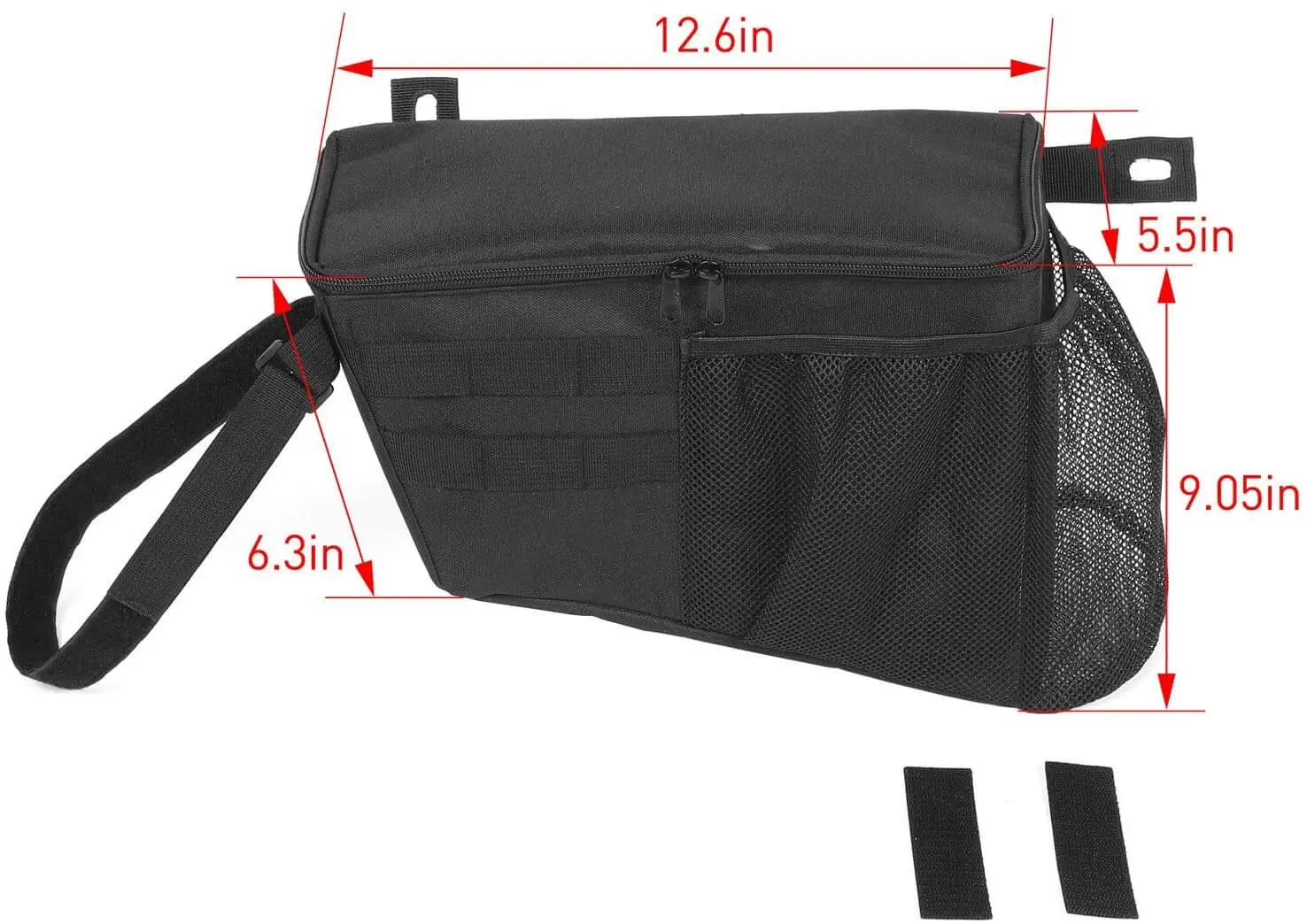 For 2018+ Jeep Wrangler JL JLU 4-Door Trunk Side Storage Bag Organizer Bag - Image 6