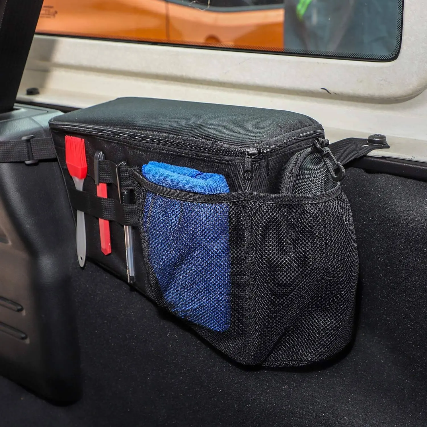 For 2018-2023 Jeep Wrangler JLU 4-Door Trunk Organizer,Storage Bag Accessories 2pcs - Image 4