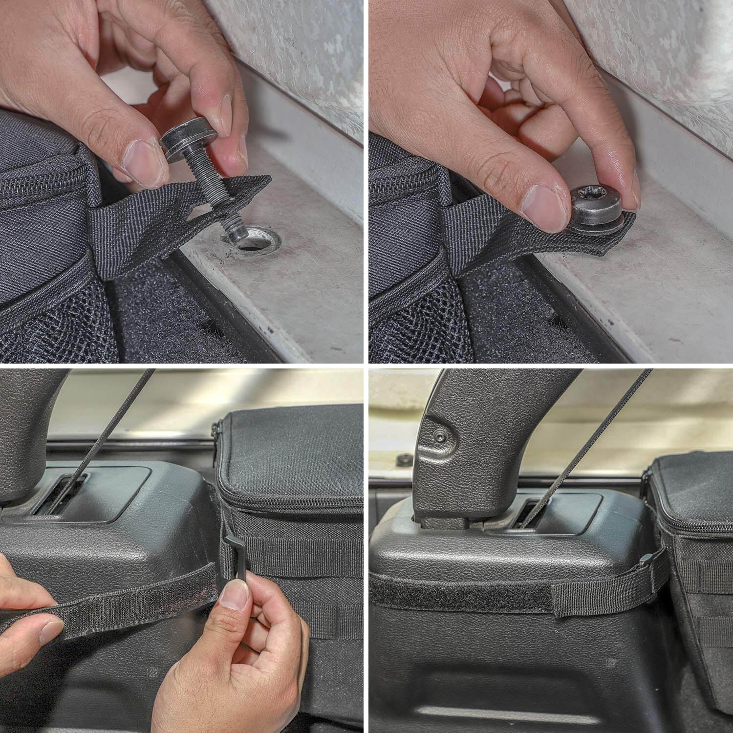 For 2018-2023 Jeep Wrangler JLU 4-Door Trunk Organizer,Storage Bag Accessories 2pcs - Image 5