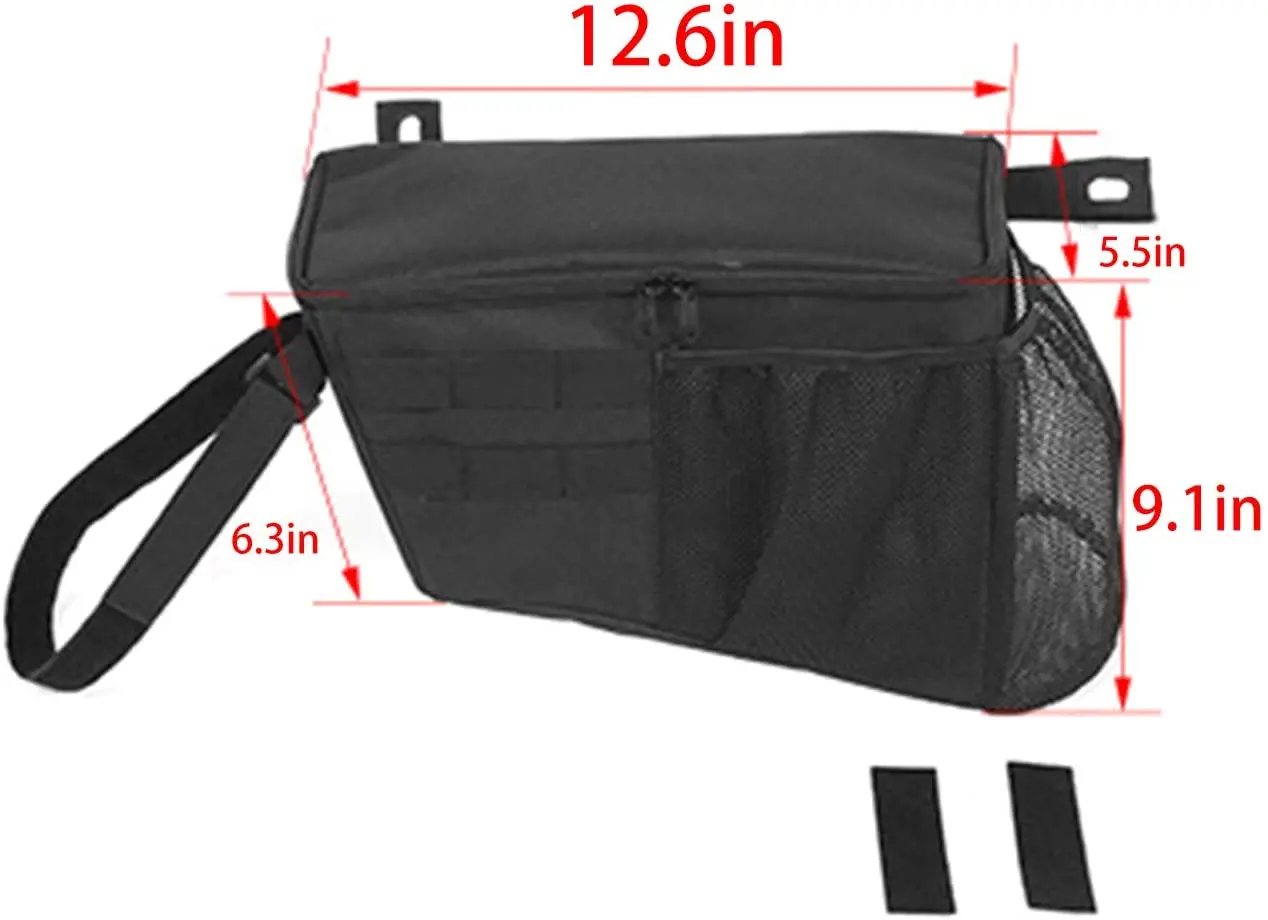 For 2018-2023 Jeep Wrangler JLU 4-Door Trunk Organizer,Storage Bag Accessories 2pcs - Image 6