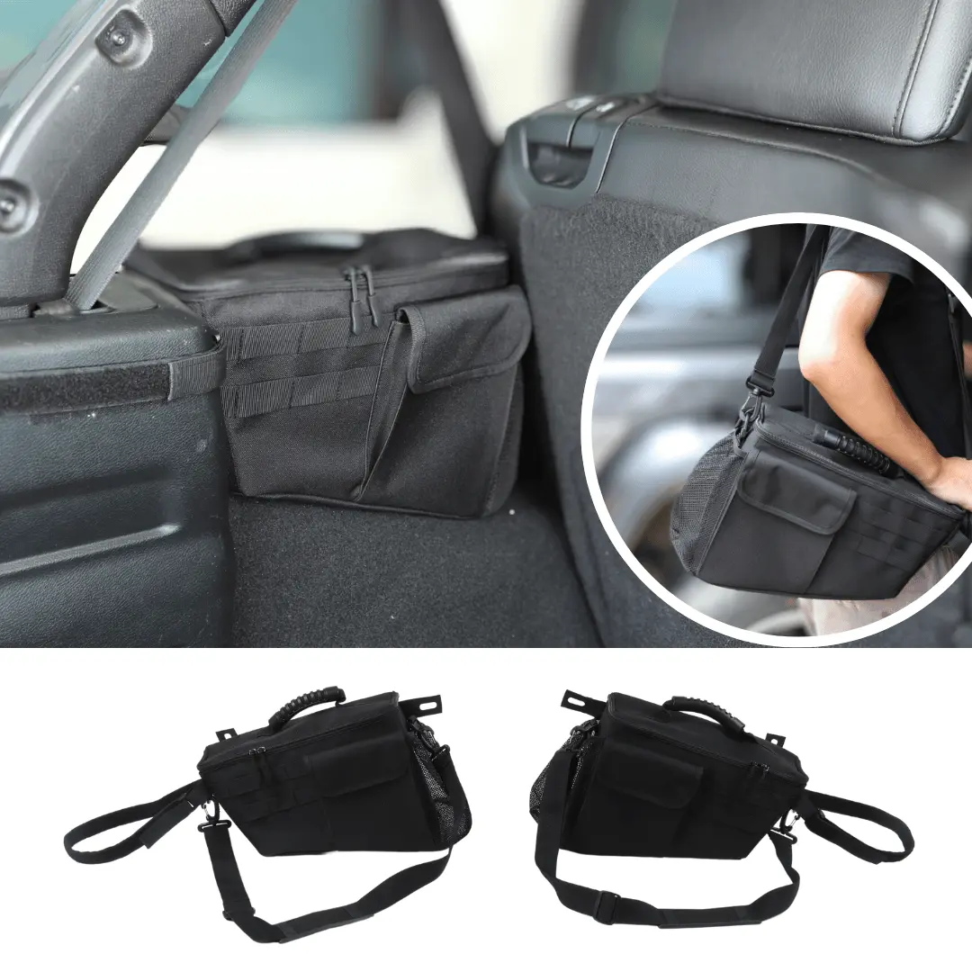 For 2018-2023 Jeep Wrangler JLU 4-Door Trunk Organizer,Storage Bag Accessories 2pcs - Image 7