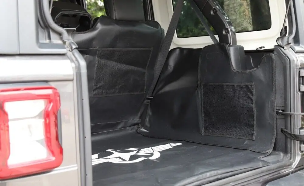 For 2018+ Jeep Wrangler JL 4-Door Trunk Pet Pad Cargo Liner Mat Waterproof Dog Seat Cover with Storage Bag (Not fit for 4xe) - Image 14