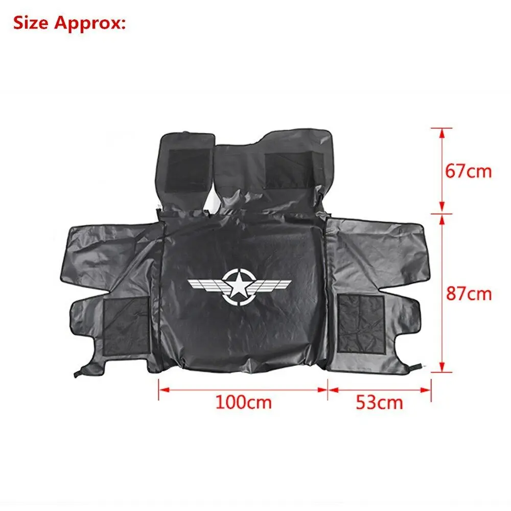 For 2018+ Jeep Wrangler JL 4-Door Trunk Pet Pad Cargo Liner Mat Waterproof Dog Seat Cover with Storage Bag (Not fit for 4xe) - Image 17