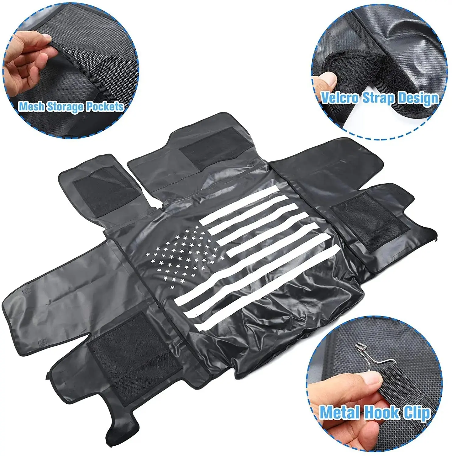 For 2018+ Jeep Wrangler JL 4-Door Trunk Pet Pad Cargo Liner Mat Waterproof Dog Seat Cover with Storage Bag (Not fit for 4xe) - Image 5