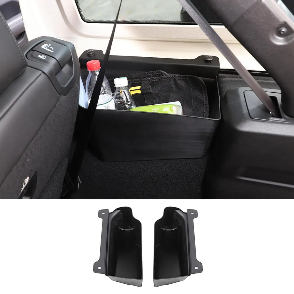 For 2018+ Jeep Wrangler JLU 4Doors Trunk Storage Box Cargo Organizer Tray, Black