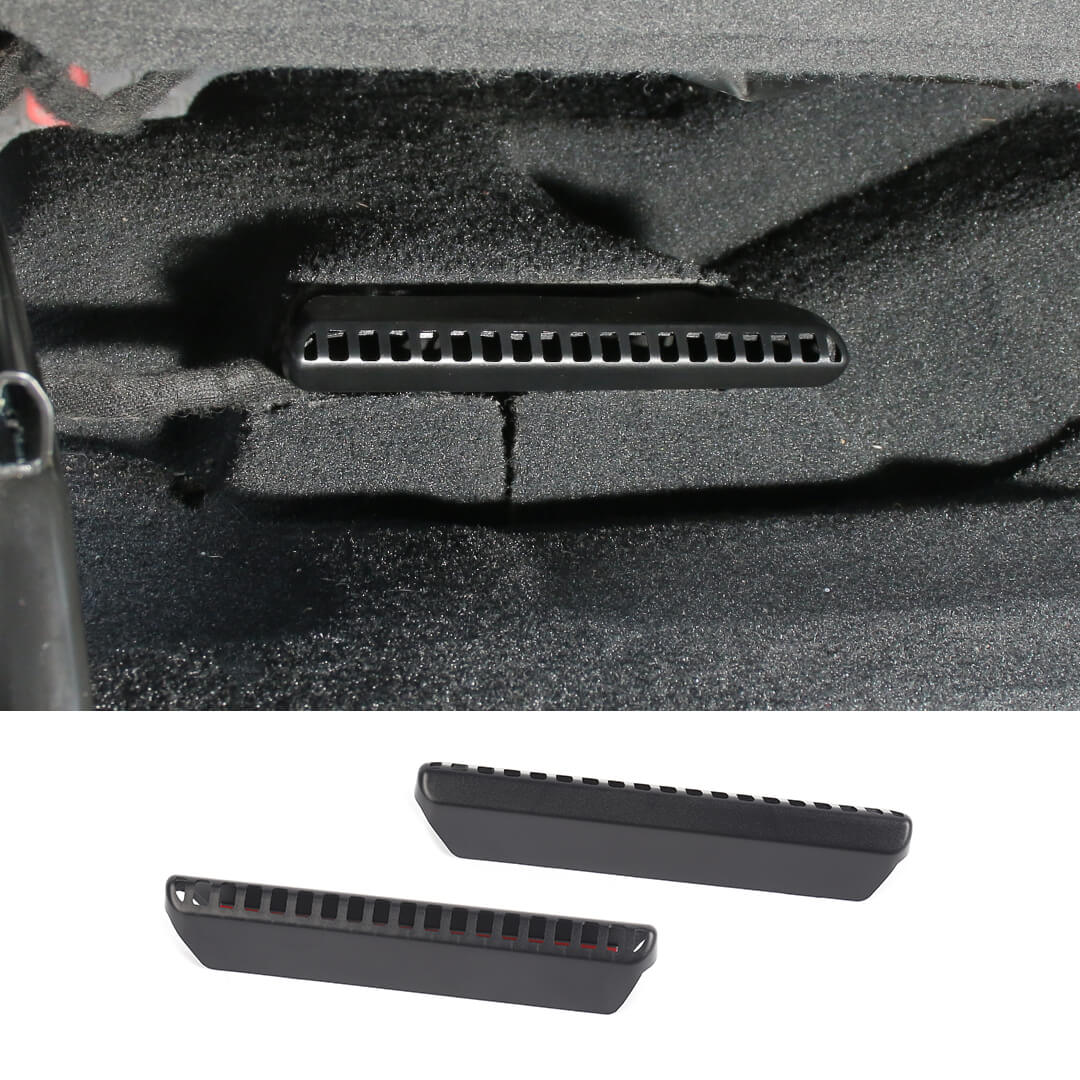 For 2018+ Jeep Wrangler JL & Gladiator JT Under Seat Air Vent Outlet Protective Trim (2 pcs) - Image 11