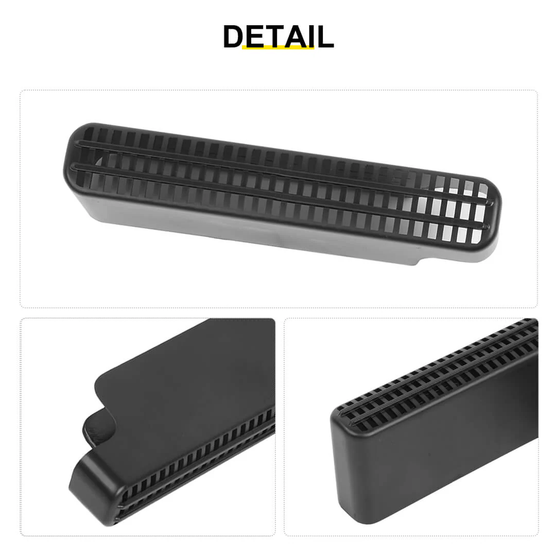 For 2018+ Jeep Wrangler JL & Gladiator JT Under Seat Air Vent Outlet Protective Trim (2 pcs) - Image 7