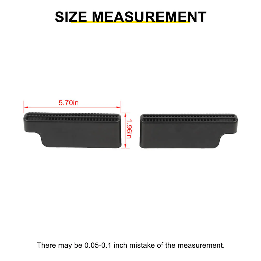 For 2018+ Jeep Wrangler JL & Gladiator JT Under Seat Air Vent Outlet Protective Trim (2 pcs) - Image 8