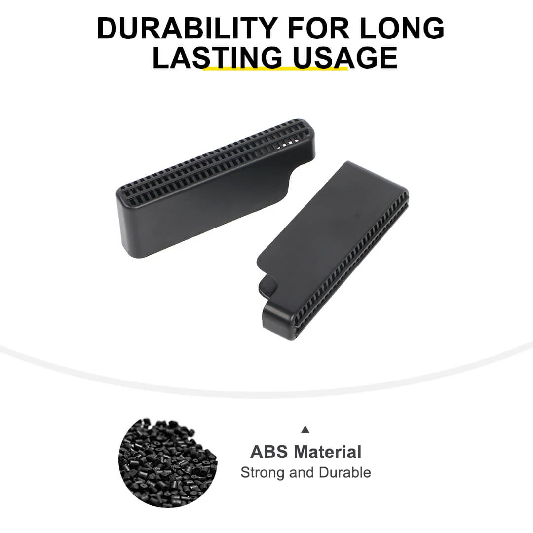 For 2018+ Jeep Wrangler JL & Gladiator JT Under Seat Air Vent Outlet Protective Trim (2 pcs) - Image 9