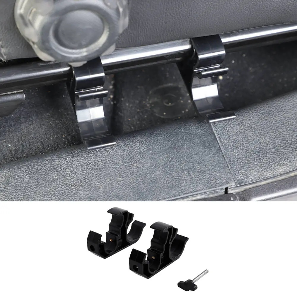 For 2018+ Jeep Wrangler JL & Gladiator JT Under Seat Mount Flashlight Holder Bracket Torch Storage